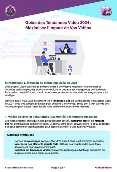 Guide : Tendances vidéo 2024