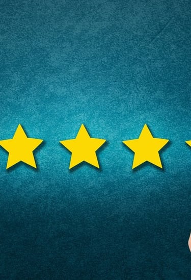 resultados y valoración del cliente, cinco estrellas