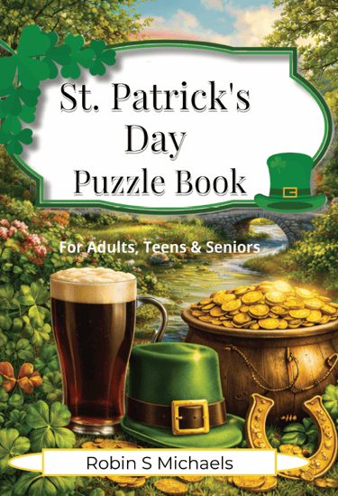 Adult Word Search, Sudoku, and Maze themed Activity Book