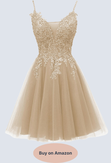 JAEDEN Prom Dress 2024 Short - Homecoming Dresses Tulle Lace Prom Dresses