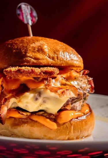 Hamburguesa La Bandida Ganadora del desafio Burguer en la Tebaida Quindío,  