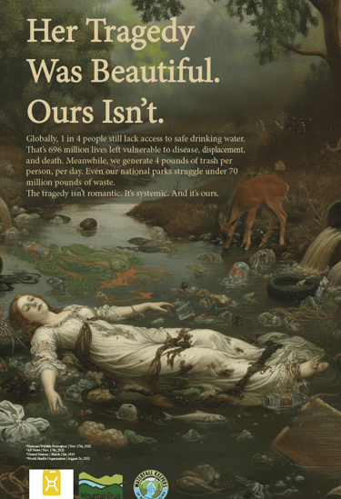 a woman laying on a body of water