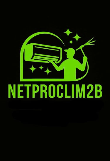 Logo NetProClim2B - spécialiste du nettoyage et de l'entretien de climatisation en Haute-Corse
