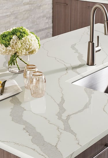 Calacata gold quartz