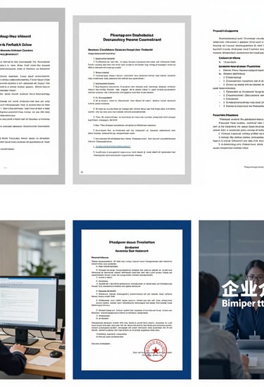 A confident professional reviewing international documents with a subtle world map in the background.
