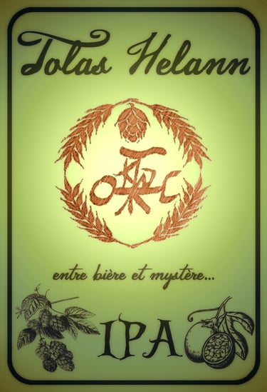 étiquette Tolas Helann IPA