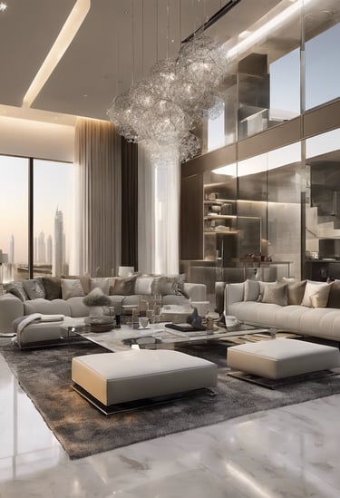 Bright living room with modern inventory