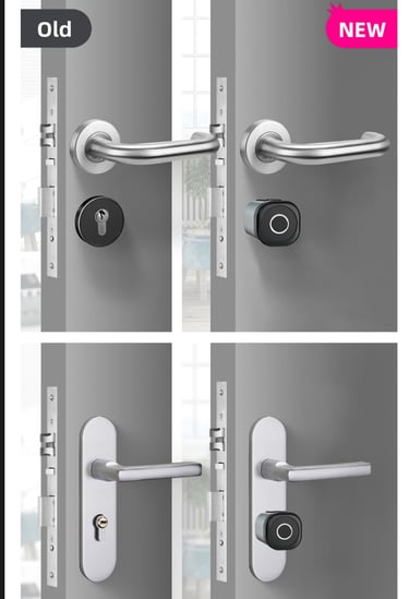 Instalación de la Cerradura - antes y después