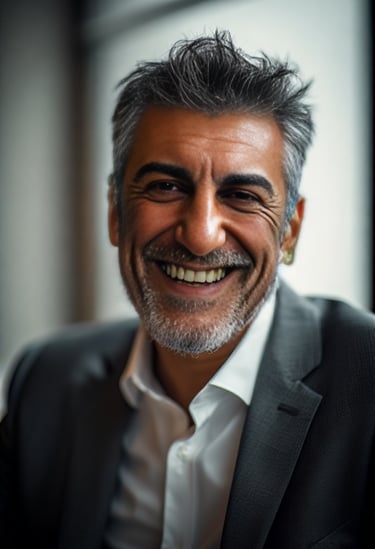 Kashif Gupta; Photographed at Washington DC art gallery opening, 2019