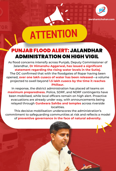 Punjab Flood Alert: Jalandhar Administration on High Vigil