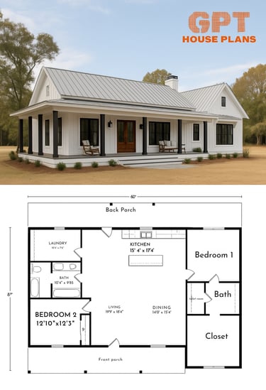 a house plan with a metal roof and a metal roof