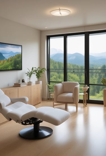 Bright living room with modern inventory