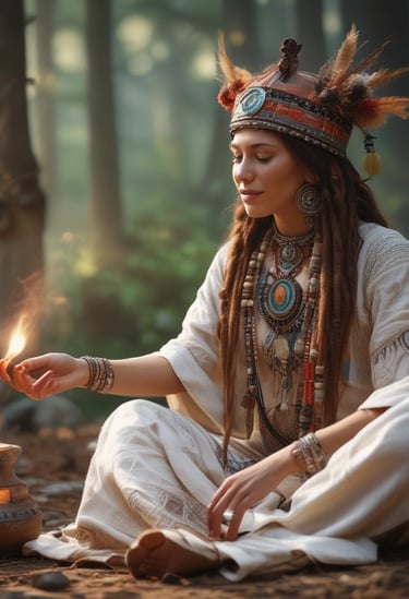 RE-CONEXIÓN CON LA CHAMANA QUE HABITA  EN  TI.