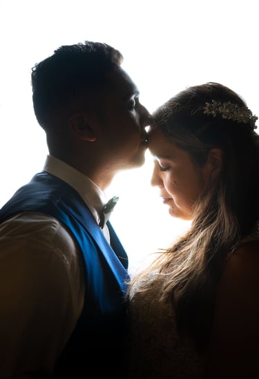 Retrato novios matrimonio