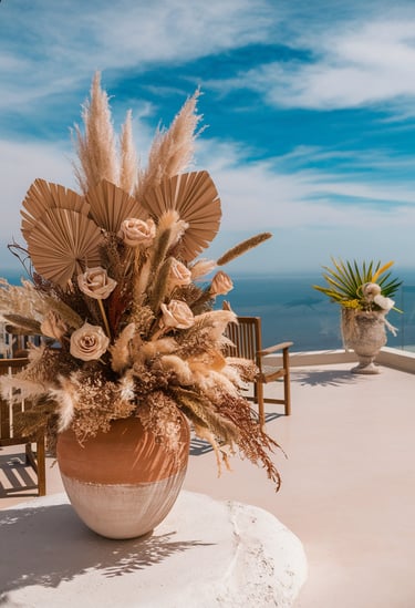 varangue Réunion décoration florale