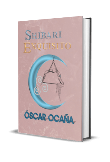 Portada 3D del libro de ilustraciones BDSM 'Shibari Exquisito' del ilustrador Óscar Ocaña Parrón