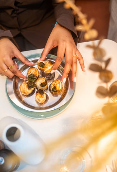 Escargots au restaurant de l'hôtel AC Hotel Paris Porte Maillot
