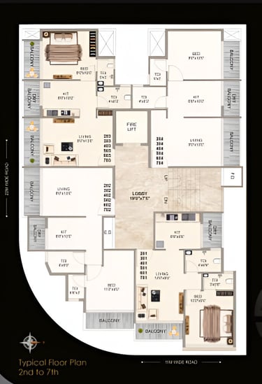 floor plan of sky mitali