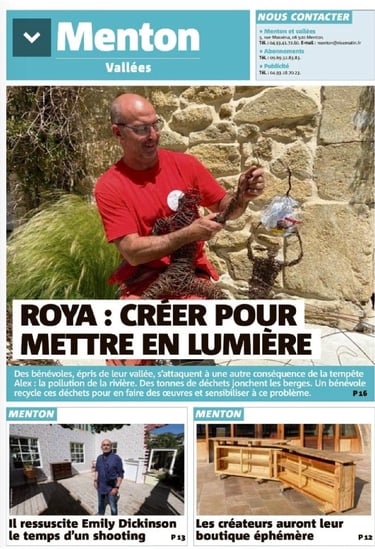 Menton vallées  Nice matin Wilfrid Bricourt