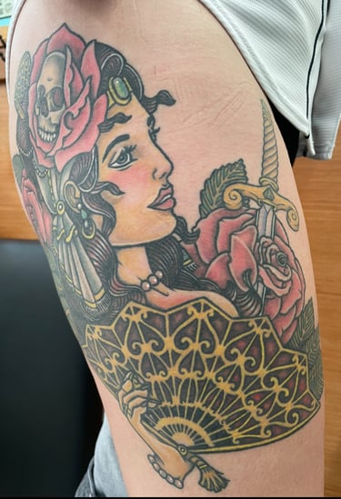 Dios de los muertos: Mexican women Tattoo