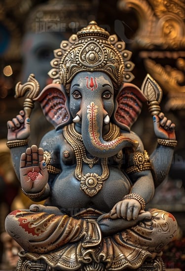 A Hindu deity