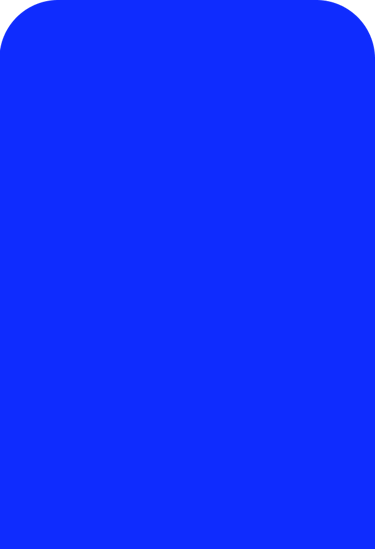 a blue square with a white background