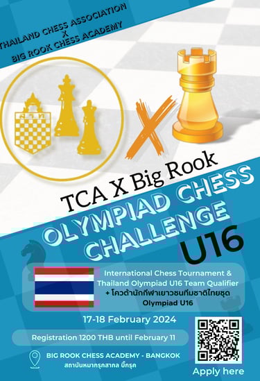 Thailand Chess.TCA x BIG ROOK Olympiad Chess Challenge (U16)