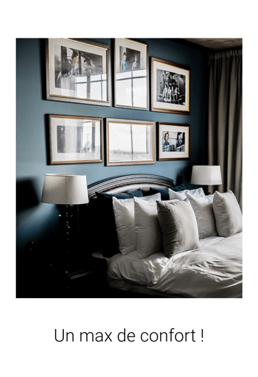 a bed with a bed and a lamp