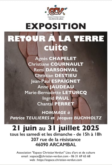 Affiche de l'exposition "Retour à la terre ... cuite"
