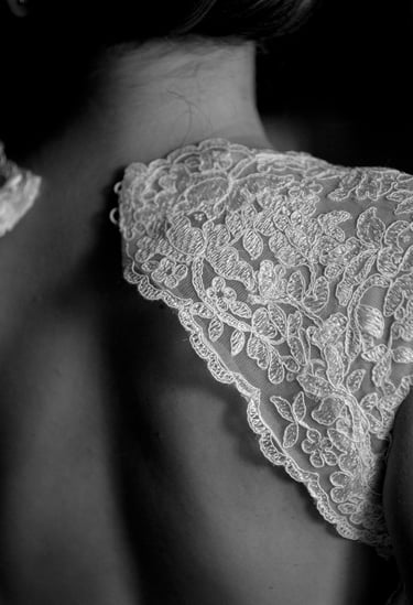 photo mariage robe dentelle