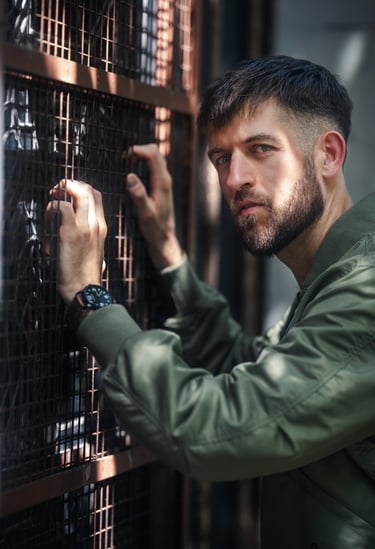 Portait homme en extérieur à Delémont 