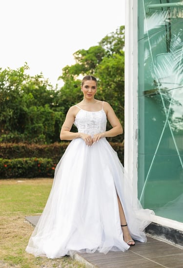 Vestido de noiva branco longo - Soberana Recife