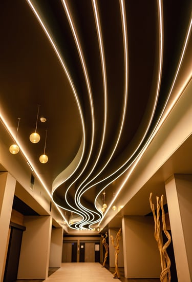 Giulia Sbrogiò | designer - soffitto - hotel - horeca - progettazione d'interni - illuminotecnica - led design