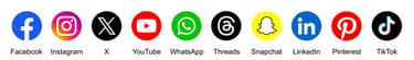 social media icons