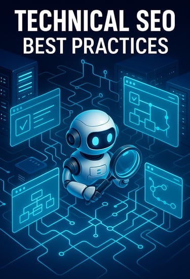 Technical SEO best practices illustration.