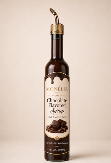 MONÉLIA Chocolate Syrup 500 mL for coffee desserts and milkshakes