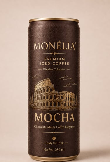 MONÉLIA Black Latte Caramel Mocha Coffee Mojito and Crème Brûlée Iced Coffee