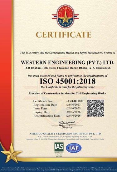 ISO certificate of Western Engineering