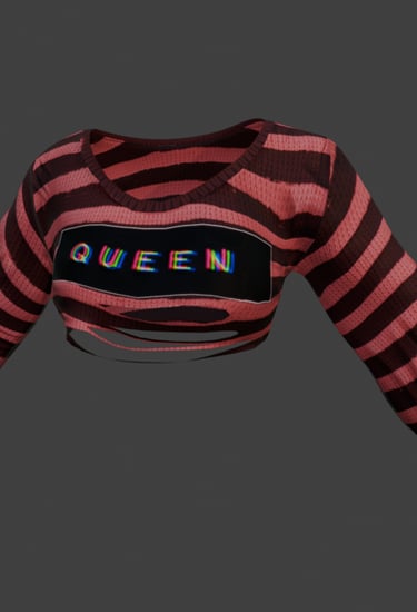 short red and black MP female fivem top