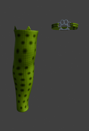 medium green kitten with black spots