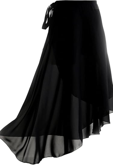 falda de ballet de color negro