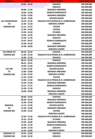 new schedule sept