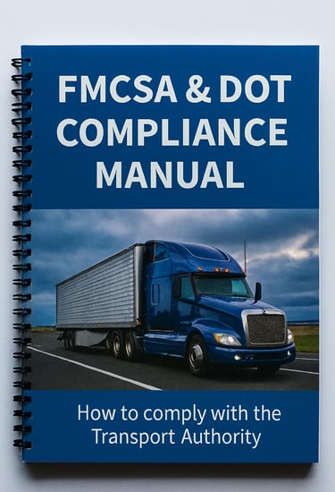 Complete federal logistics compliance binder system for trucking carriers
