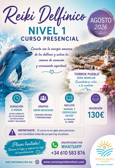 reiki delfinico nivel 1 axarquia surya reiki