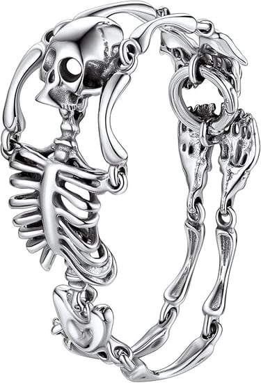 Gothic Skull Bracelet  in Stainless Steel