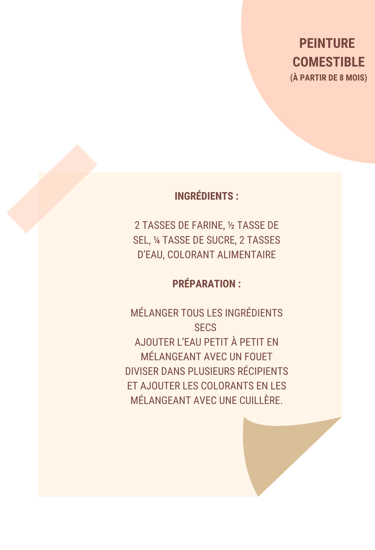 recette peinture comestible