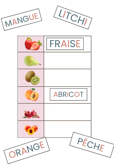 apprendre du vocabulaire
