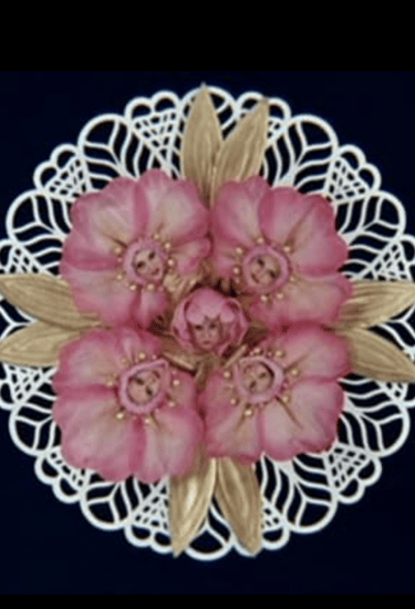 Overhead geometric formation of dancers from The Boy Friend paying tribute to Berkeley’s style.