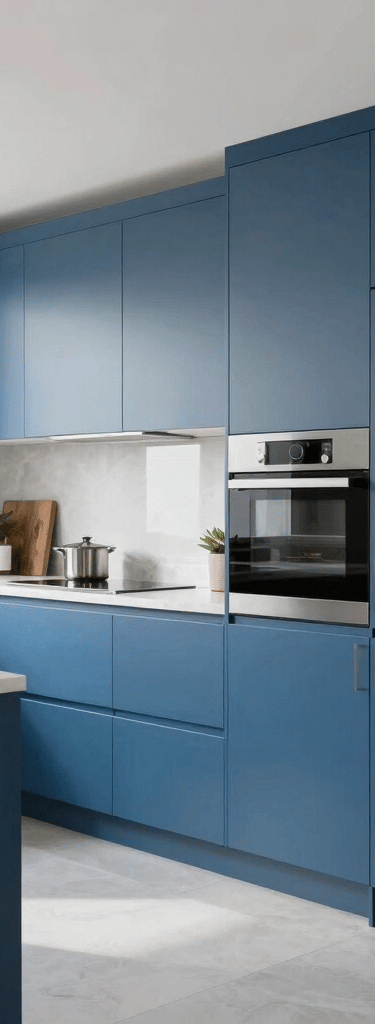Newly installed wooden flooring in a bright, cozy kitchen space.