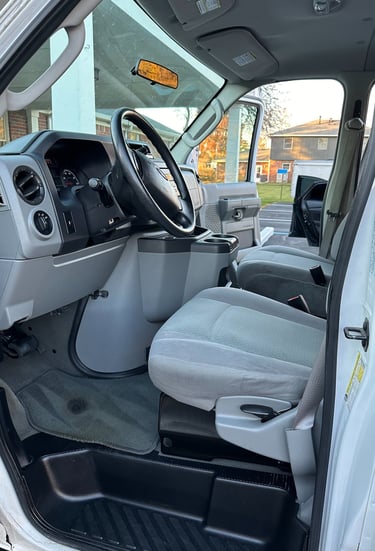 Van that received a complete interior detail